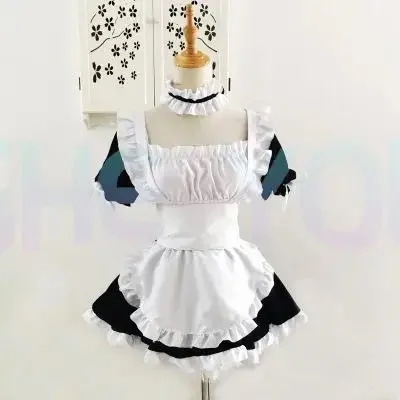 コスプレ衣装 ヨスガノソラ メイドコスムエプロン ユニフォームドレスエプロン オーバースリーブ 襟 帽子