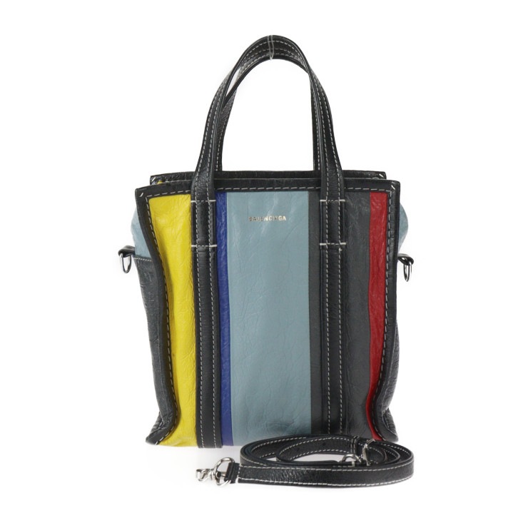 バザール ショッパー XS ハンドバッグ 513989 ラムレザー マルチカラー シルバー金具 2WAY ショルダーバッグ トートバッグ【本物保証】