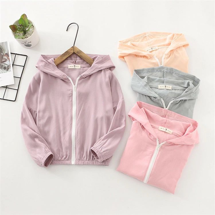 【期間限定17%!7 7336 444円 5/16まで】子ども服 トップス 女の子男の子 親子 夏 カーディガン キッズ オーバー 日よけを防ぐ 紫外線防止 日焼け止めコート 日焼けどめの服 綿 フ