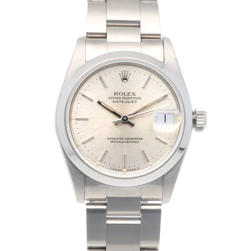 ロレックス デイトジャスト オイスターパーペチュアル 腕時計 ステンレススチール 68240 自動巻き 1年保証 ROLEX 中古 美品