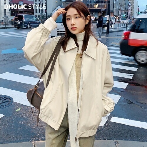 [メガ割りSALE]オーバーフェイクレザージャンパー・p636843