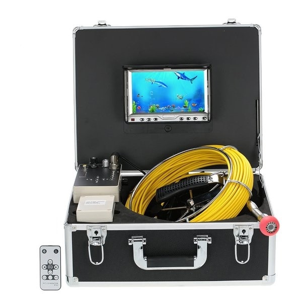 50M排水管下水道検査ビデオカメラ7 &quot LCDディスプレイ 960TVL CCD DVRレコーダー12 LEDナイトビジョン防水内視鏡ボアスコープビデオスネークカメラ