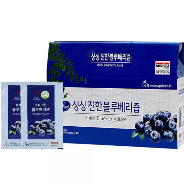 新鮮で濃いブルーベリー汁 싱싱 진한 블루베리즙