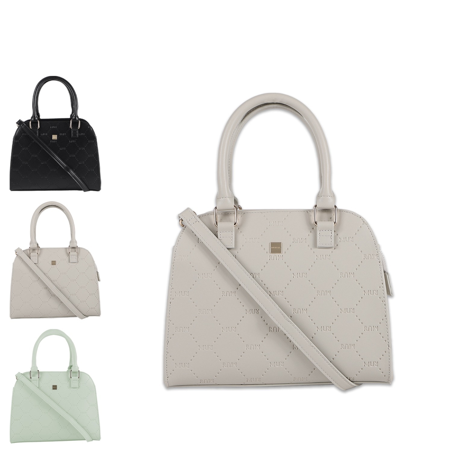 ハンドバッグ ショルダー レディース 斜め掛け エンボス加工 MR-B1217