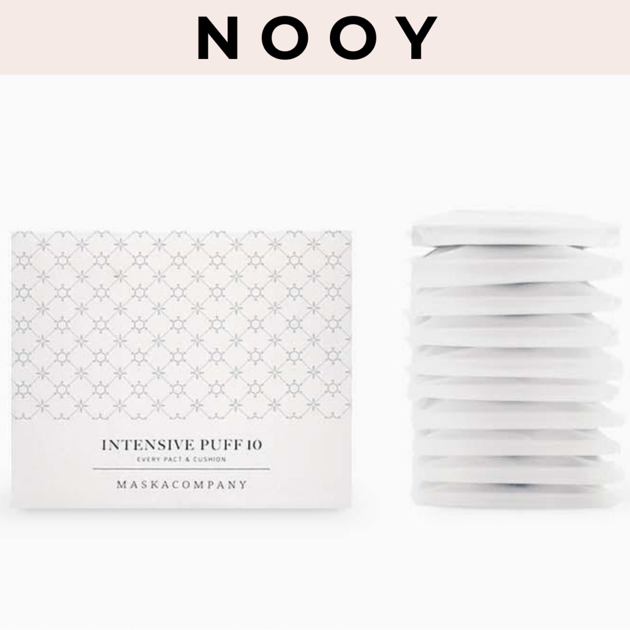 インテンシブ パフメイク スポンジ 10個 (1箱 10個)５層抗菌 メイクアップパフ