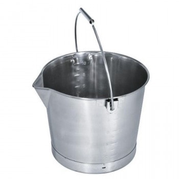 大屋 18-8 口付バケツ本体（ベース付） 10L AA1055