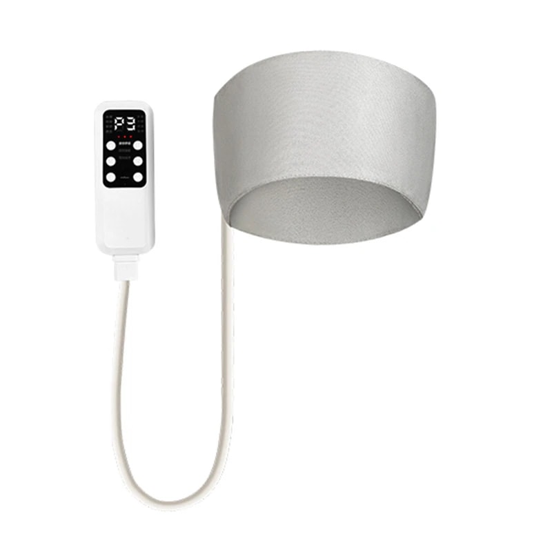頭部マッサージ器電動揉み温湿布睡眠補助こめかみ睡眠貼付ヘッドバンド家庭用パルス気圧マッサージ器
