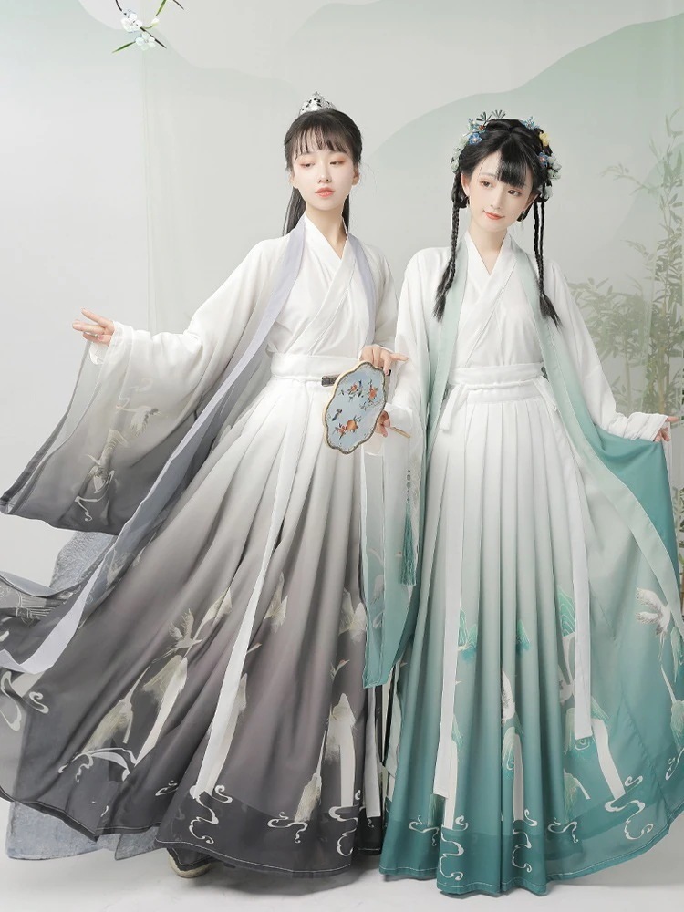 漢服の女性の風のとのスタイルのジンシステムクロスカラーの妖精の精神の毎日の古代の衣装魏ジンスタイル23のスタイル