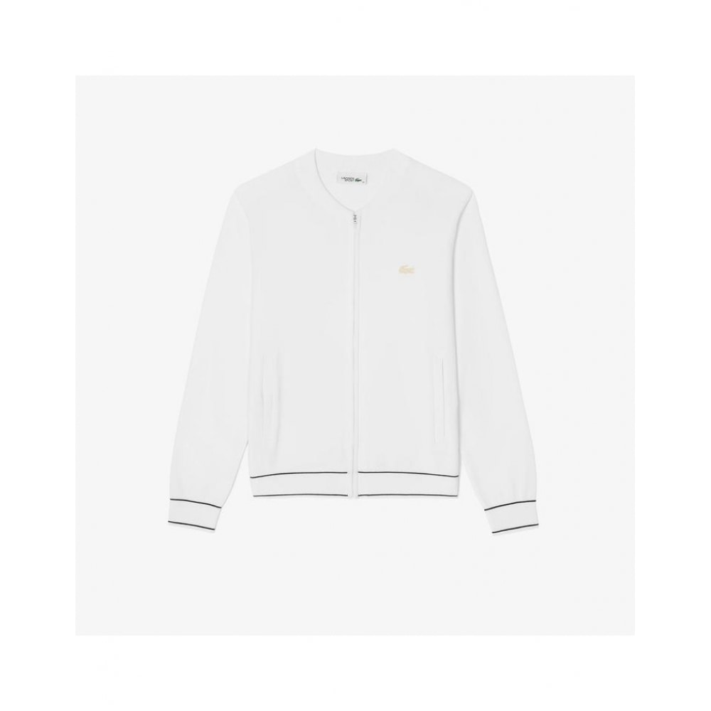 ラコステレディースハイブリッドフルジップアップカーディガン AF514E-55G 001