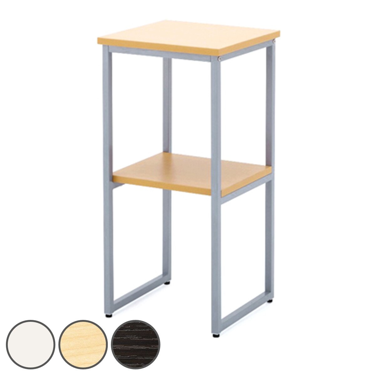 コンパクト電話機台 テレフォンラック テレフォンスタンド 電話台 TEL台 でんわ台 FAX台 ファックス 収納家具 ホワイト ブラウン シェルフ 整理棚 キャビネット ファックススタンド 法人限定