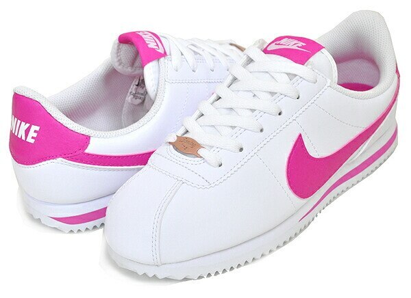 コルテッツ ガールズ 904764-109 ホワイト CORTEZ BASIC SL(GS) wht/pink prime