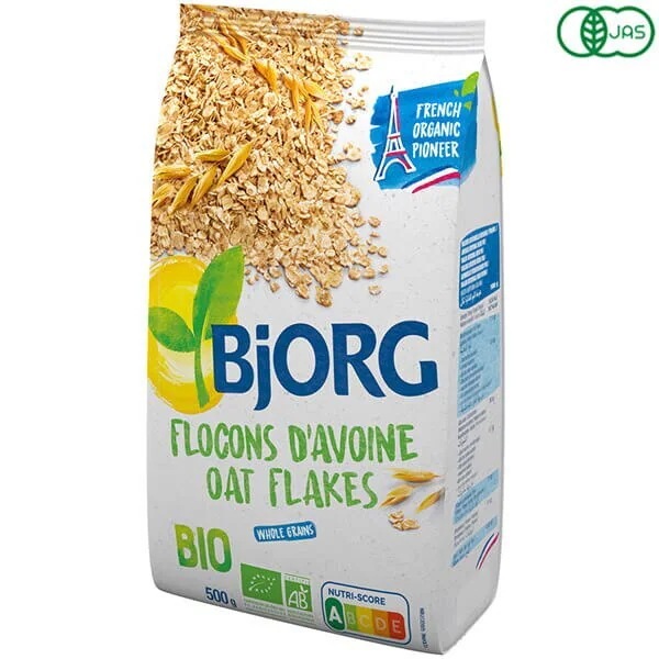 オートミール オーガニック オーツ ビオルグ 有機オートミール 500g 12個