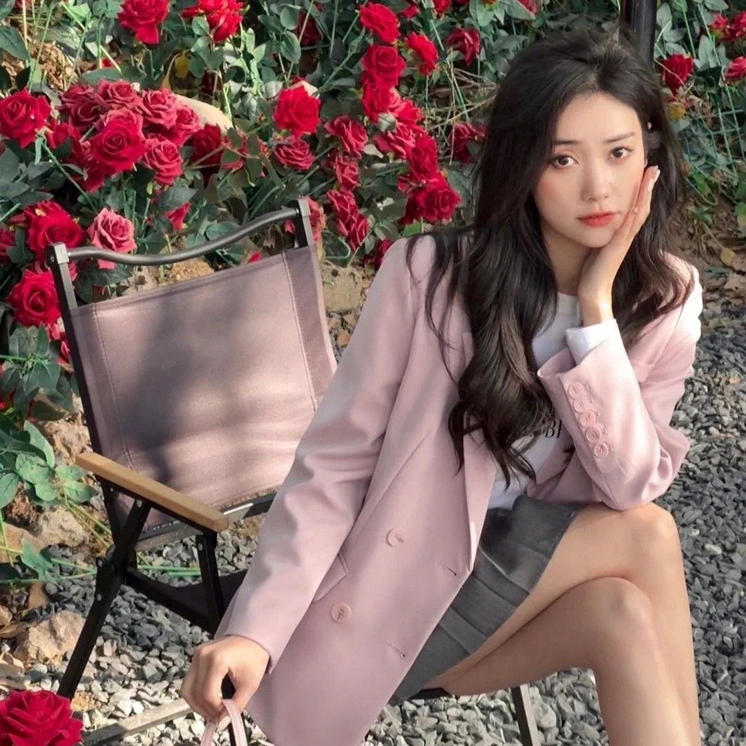 スーツ春のレトロで清楚なブレザー女性の韓国ファッションゆったりトップス30%までに制限