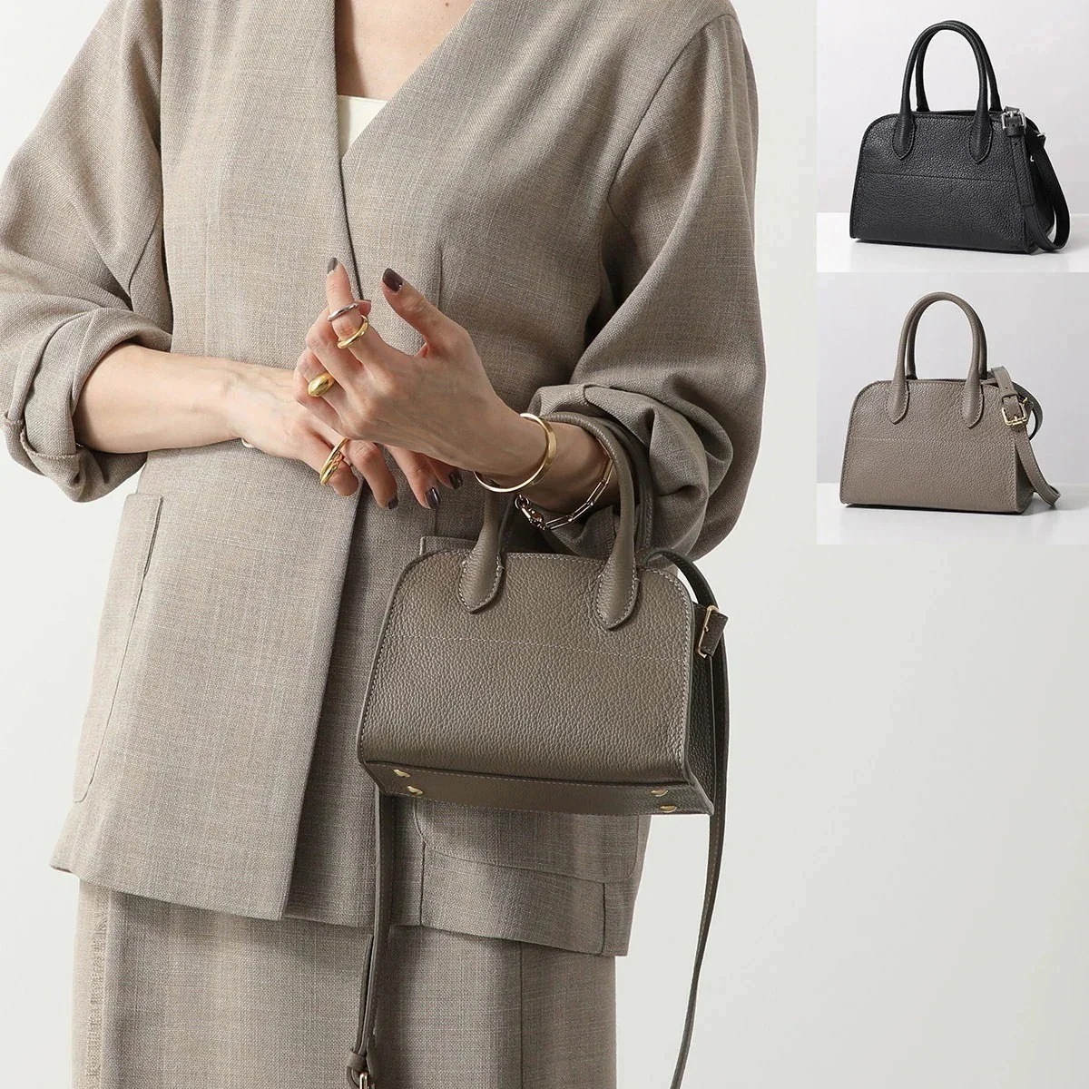 CHRISTIAN VILLA クリスチャンヴィラ ハンドバッグ 6245 レディース ショルダーバッグ レザー クロスボディ 鞄 カラー2色 【mega】