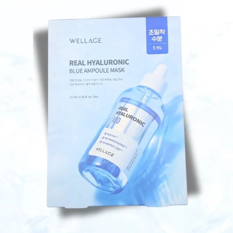 【30枚】リアルヒアルロニック ブルー アンプル マスクパック/ 1ヶ月分の集中保湿ケア！