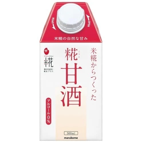 プラス糀 糀甘酒LL 500ml×12本 あまざけ 無添加 砂糖不使用 アルコールフリー 栄養補給 熱中症対策