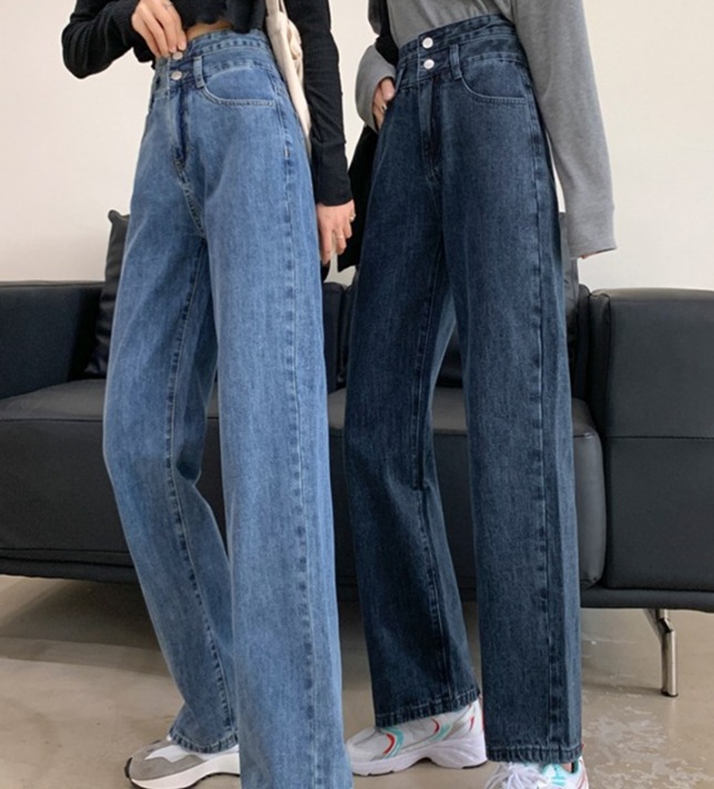 ボトムス デート モテアイテム ストレート デニムパンツ 綿 デニム コットン 可愛い きれいめ 上品 おしゃれ かっこいい 可愛い ラブリー キュート ガーリー クール モード系 セクシー 4,721円