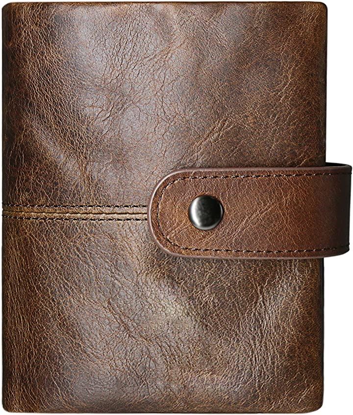 財布 メンズ 二つ折り 本革 YKK製 人気 牛革 大容量 小銭入れ カード13枚収納 RFID磁気防止 一流の財布職人が作る ビジネス 父の日 入学 卒業(Brown, Free) 5,314円