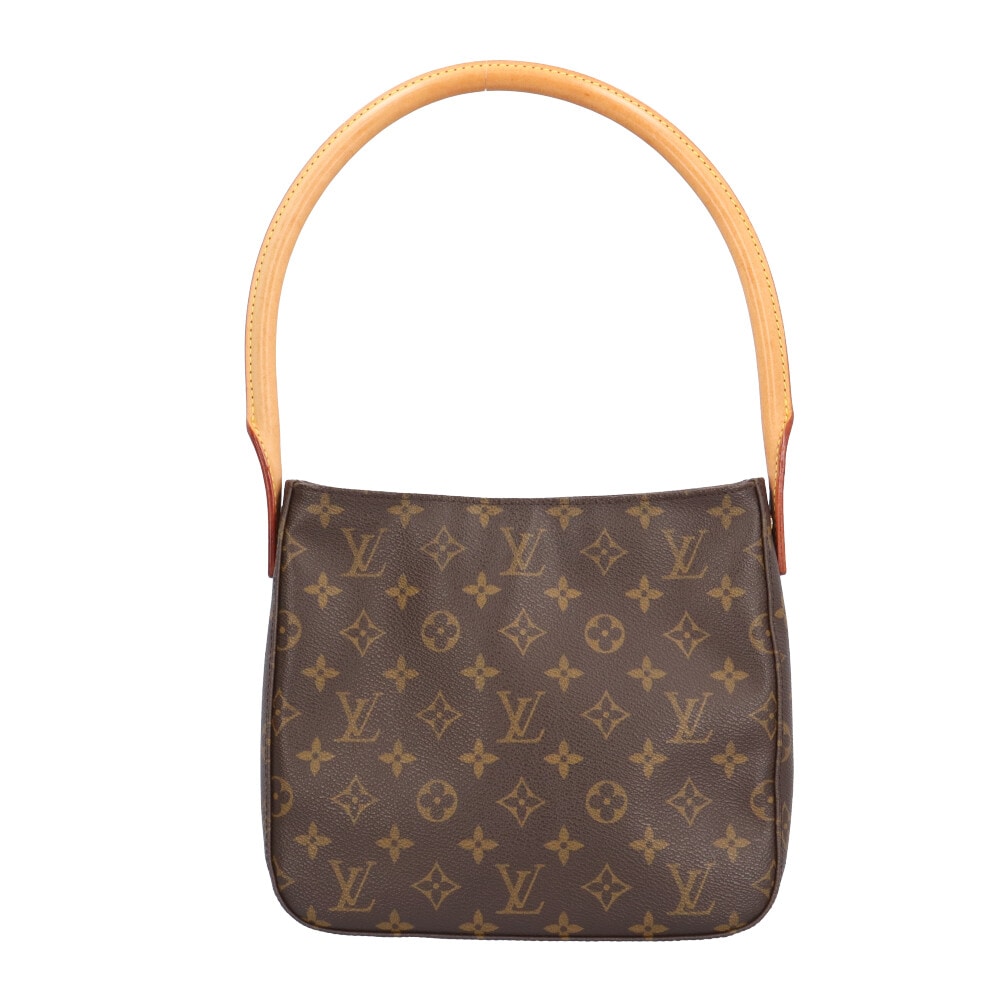 ルイヴィトン ルーピングMM モノグラム ショルダーバッグ モノグラムキャンバス M51146 ブラウン LOUIS VUITTON 中古