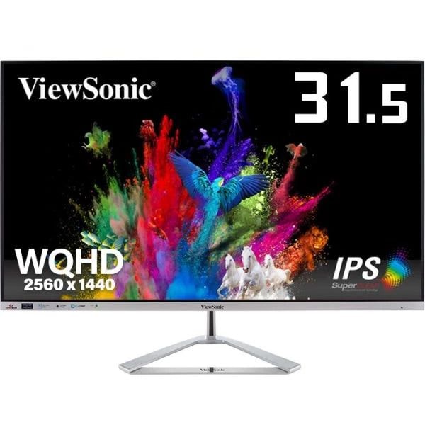 ViewSonic 液晶ディスプレイ VX3276-2K-MHD-72 31.5型 WQHD HDR10対応 超薄型デザインIPS液晶ディスプレイ 25,060円