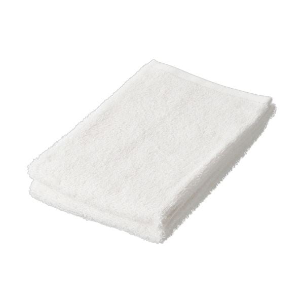 （まとめ） 林テラカラータオル フェイスタオル ホワイト FN602410 1パック（2枚） (×10セット)