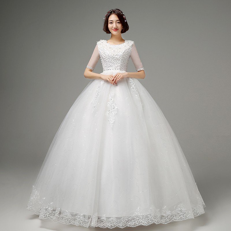 マタニティドレス 花嫁 ロングドレス 結婚式 ウエディングドレス 安い ウェディングドレス 二次会 エンパイア お呼ばれ ブライダル 秋冬 大きいサイズ 長袖