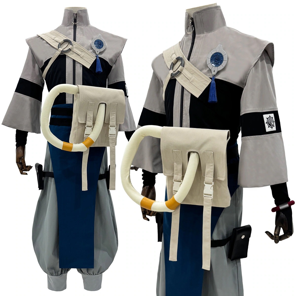 [2026 新作]HOLOUNCOSER ガチアクタ ザンカ ザンカ・ニジク コスプレ 衣装 バッグセット 腰バッグ 脚バッグ付 C服 フルセット 仮装 ハロウィン アニメ