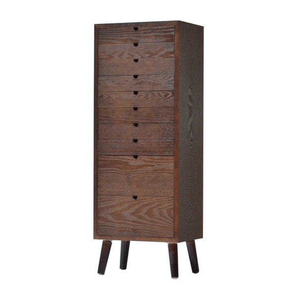 多段チェスト 10段タイプ [ダークブラウン] 組立品