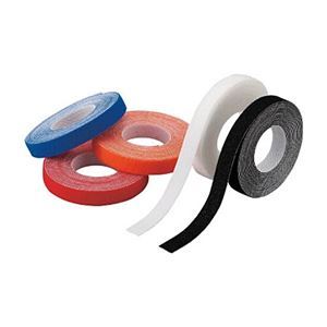 （まとめ）マジックバンド 超薄型 幅10mmx長さ3m オレンジ 1巻[x10]