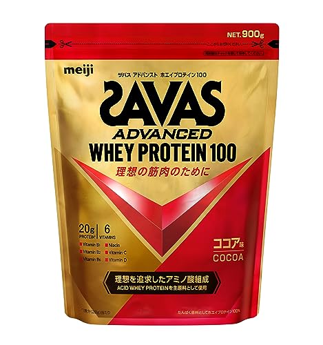 ザバス(SAVAS) アドバンストホエイプロテイン100 ココア味 900g 明治 5,797円