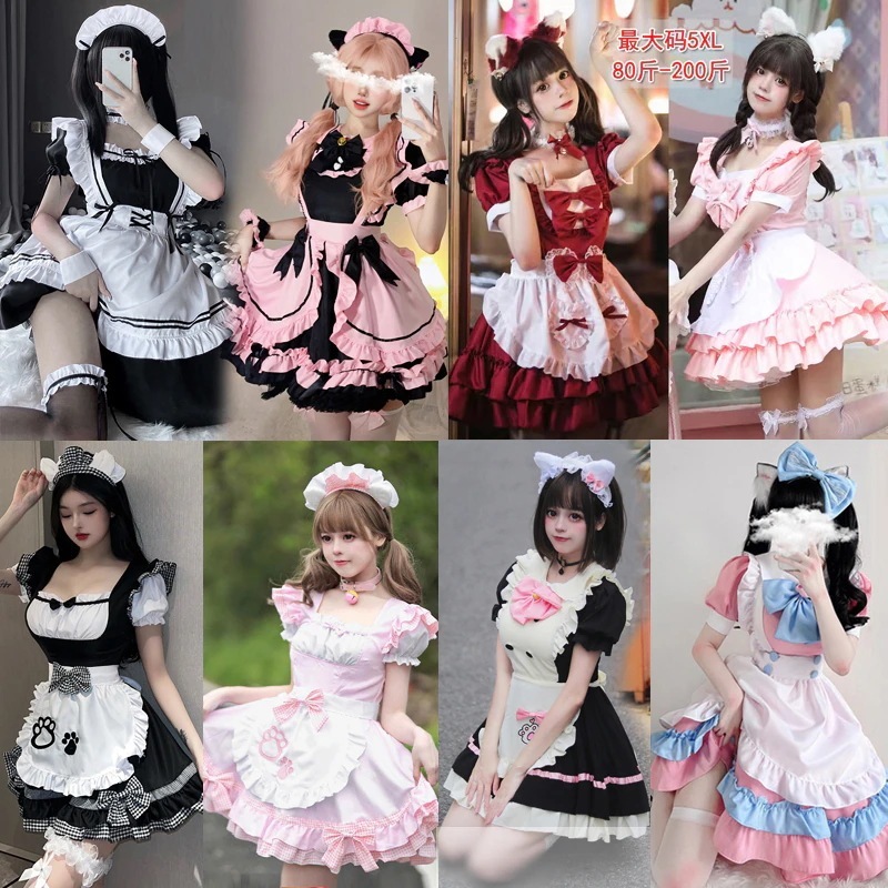 二次元メイド服コス キュートなメイド服 ボスロリータドレス ロリータコスプレ衣装