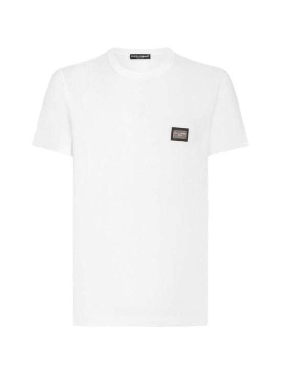 DOLCE & GABBANA Men T-Shirts G8PT1T G7P1BW0800 Bianco