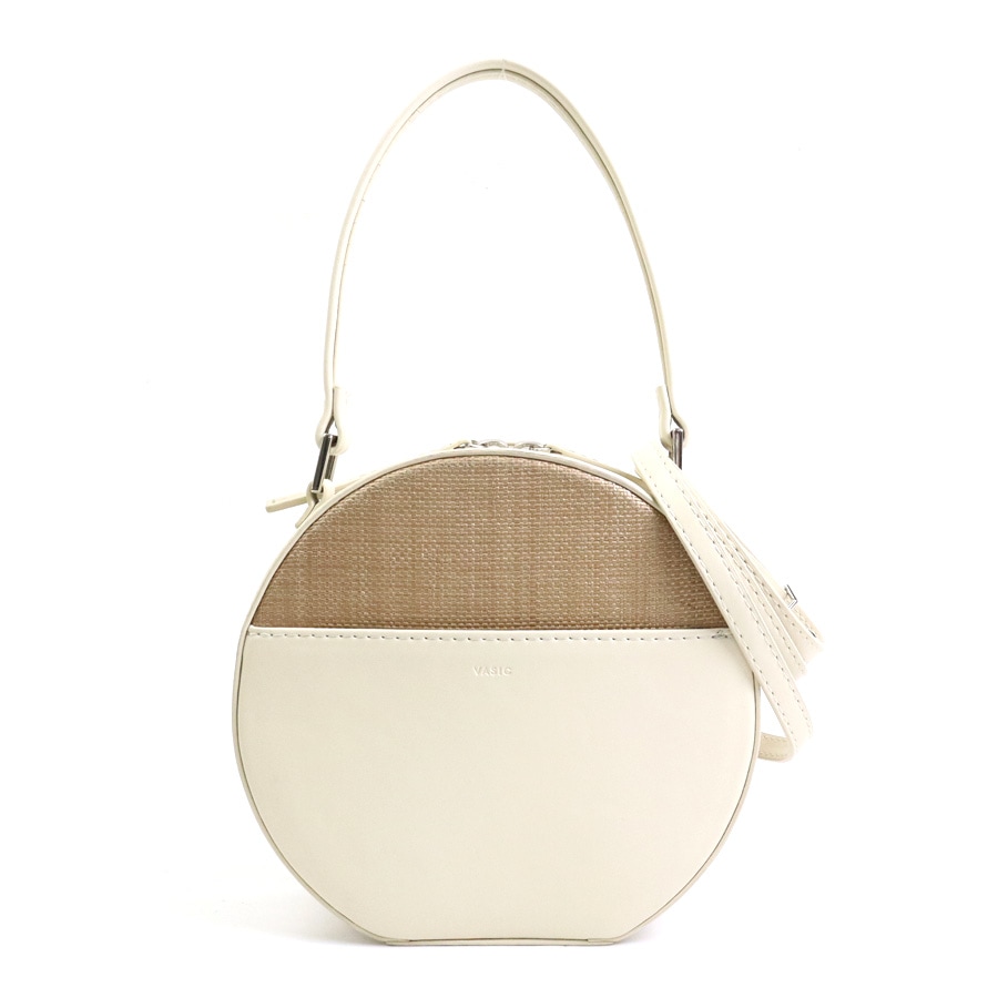 VASIC ヴァジック ハンドバッグ 斜め掛けショルダーバッグ レザー ライトベージュ レディース h29717i