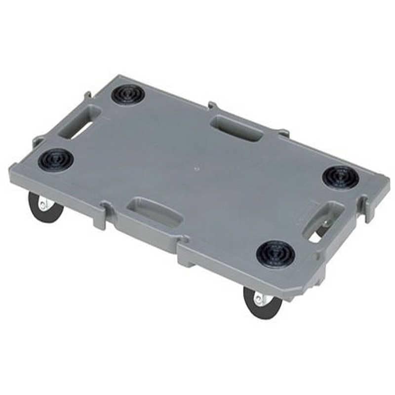 矢崎化工　YAZAKIYAZAKI連結型樹脂製平台車ミニポリトラーダークグレー 　GN400GOMUSYADGR