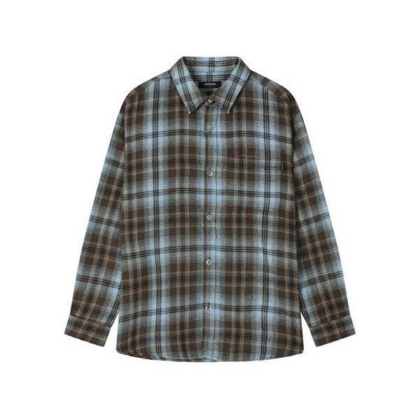 [] 男性) フランネル ワンポケット チェック シャツ (B251SH300P) (P003739766)