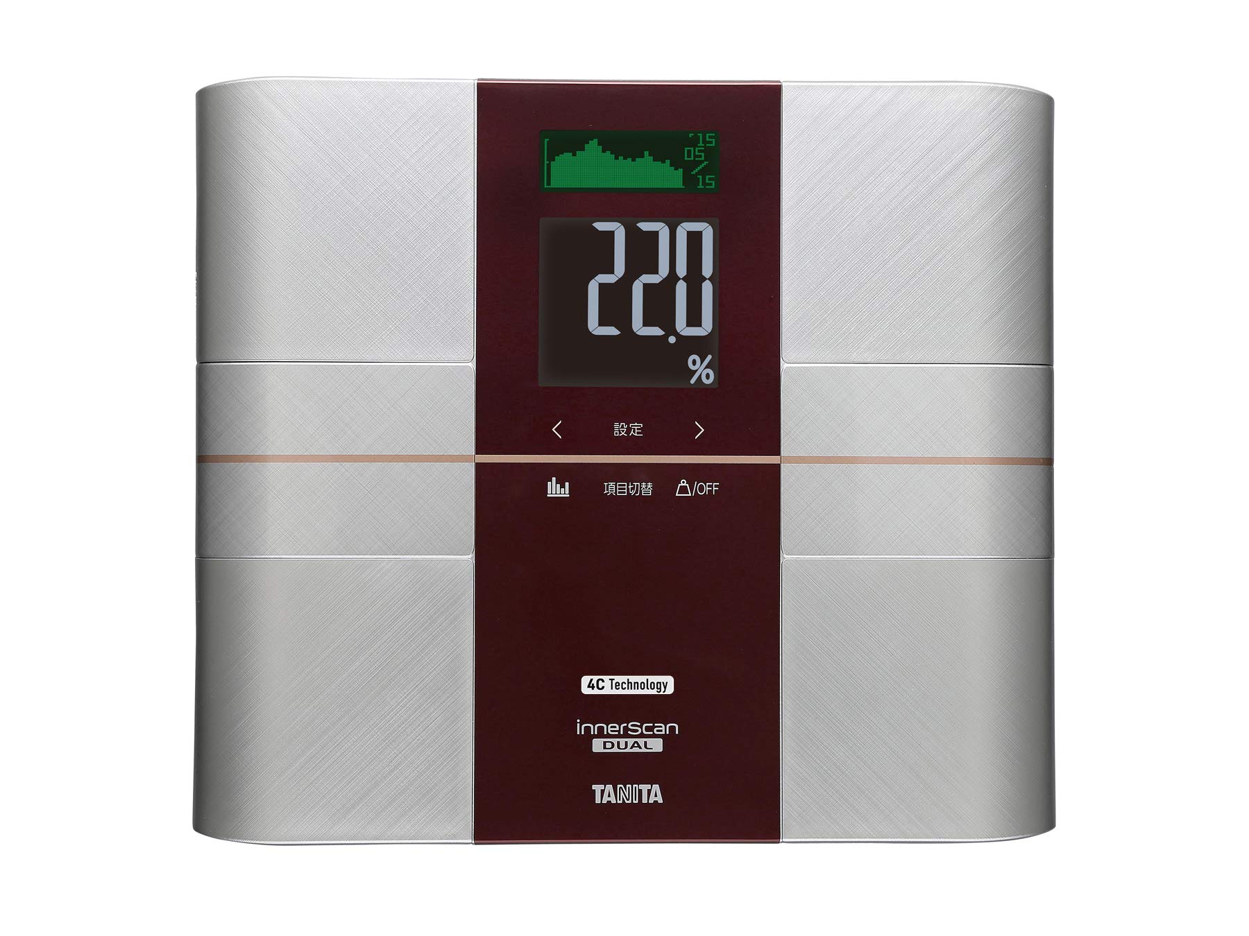 体組成計 RD-504 (レッド) インナースキャンデュアル 体重計