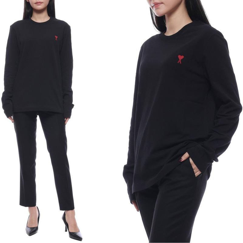 [] 24SS 女性 ハートロゴ 長袖Tシャツ (UTS205 726 001 W 24S)