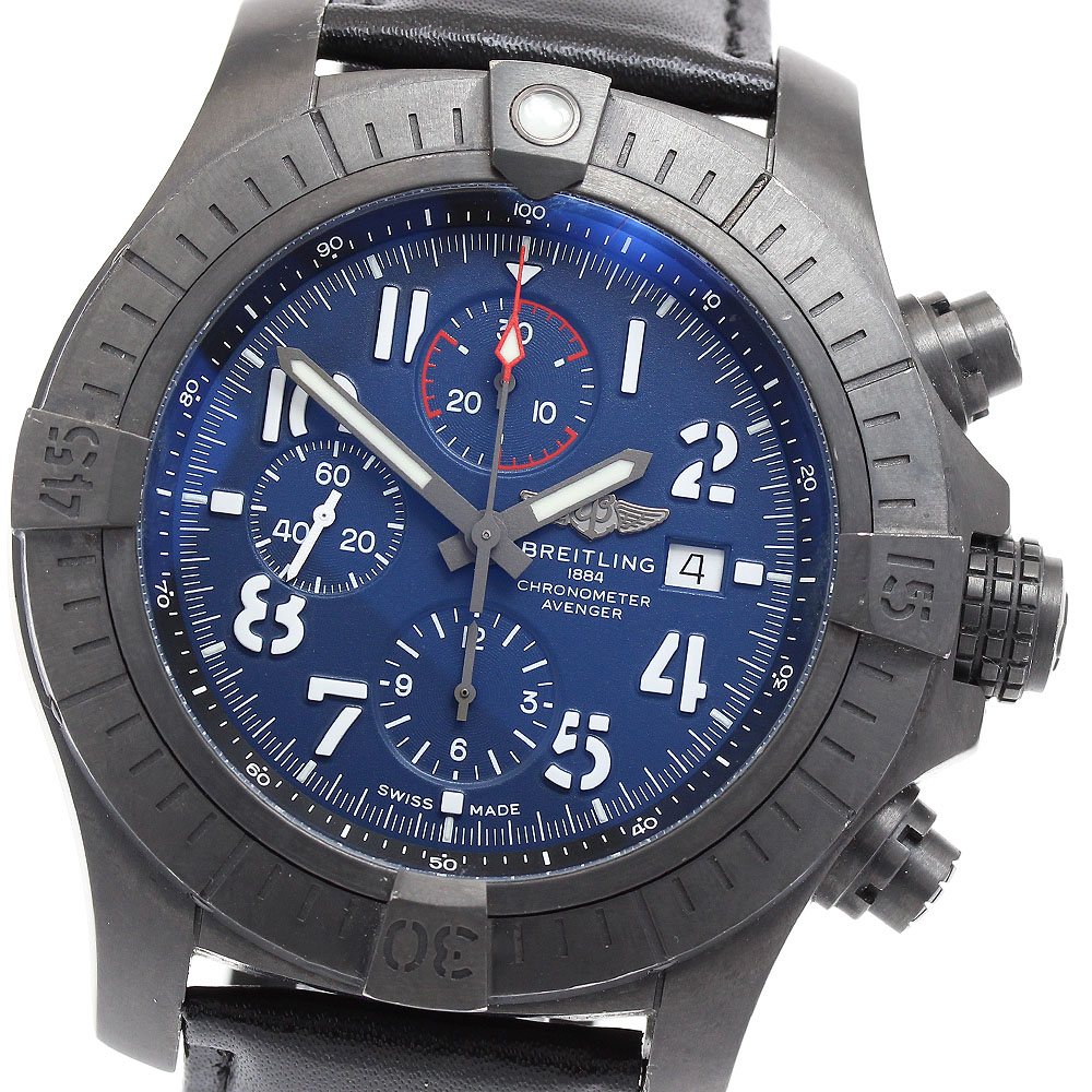 ブライトリング BREITLING V13375 スーパーアベンジャー48 ナイトミッション クロノグラフ デイト 自動巻き メンズ _895443【中古】