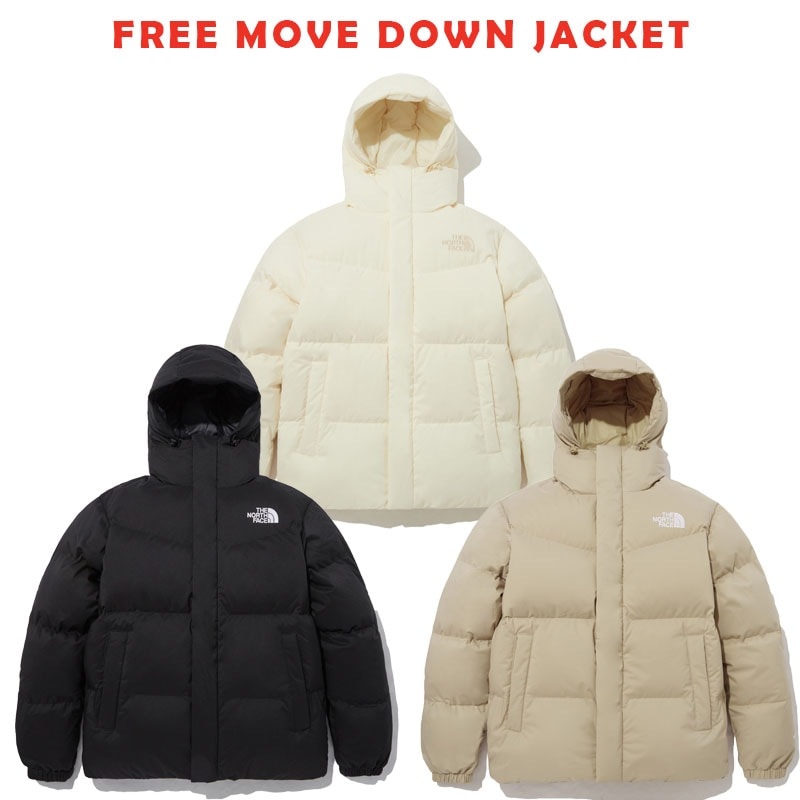 韓国正規品保証 関税負担なし NJ1DP52J FREE MOVE DOWN JACKETデイリー 基本 着装 男子 女子 人気 韓国 ファッション 男女共用 アウトドア