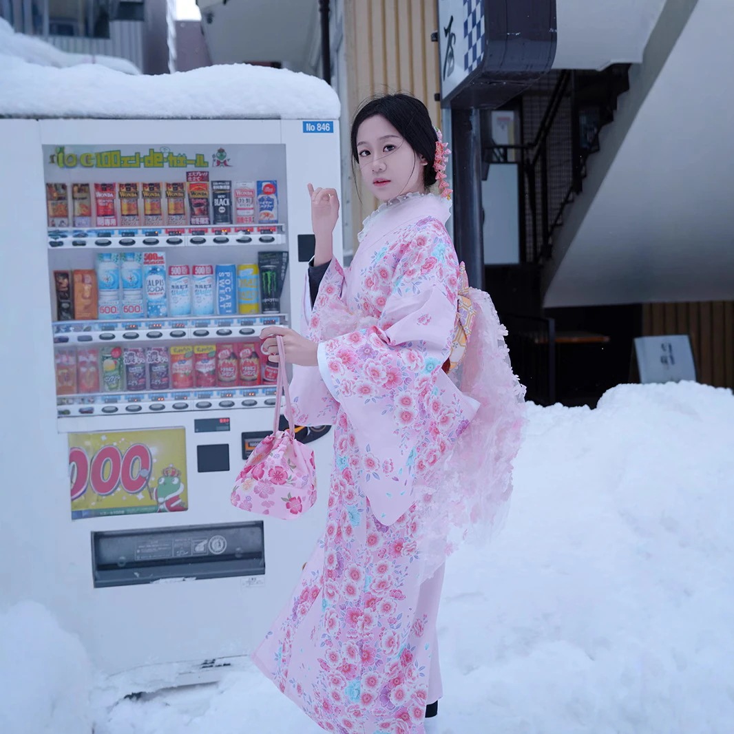 和装 女性用 改良 着やすいピンク 可愛らしい フォーマルドレス 和装 和風 シワになりにくい