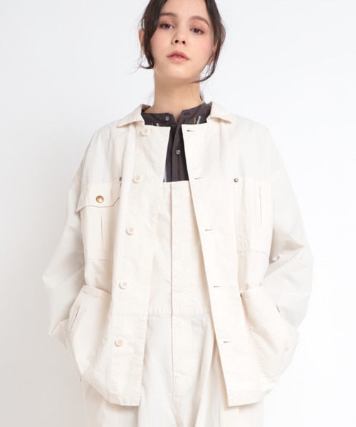 ジャケット カバーオール J2009 ライトコットンカバーオール レディース
