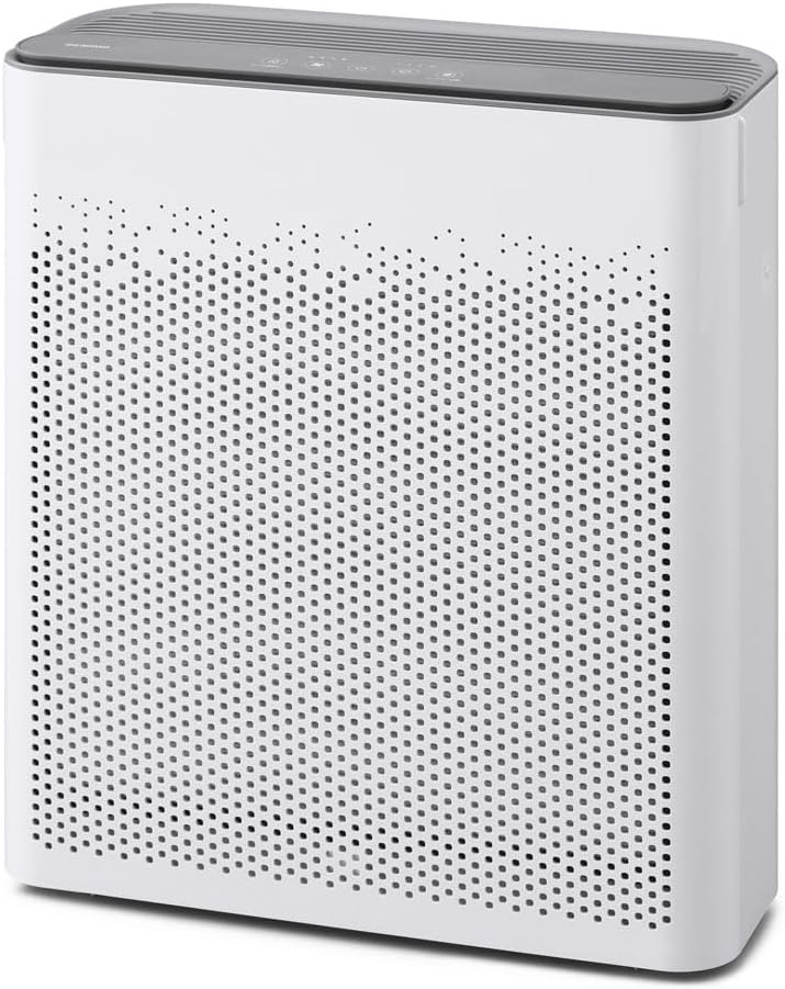 アイリスオーヤマ 空気清浄機 24畳 消臭 除菌 脱臭 ホコリ 花粉 集じん PM2.5 ペット 静音 省エネ 軽量 タバコ アレルギー対策 コンパクト 切りタイマー付 節電 AAP-T50A-W ホ
