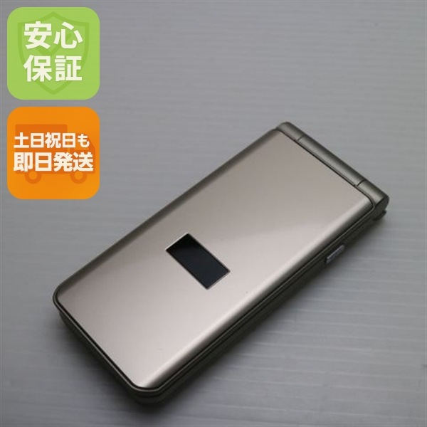 新品同様 arrows ケータイ ベーシック F-41C ゴールド スマホ 白ロム 