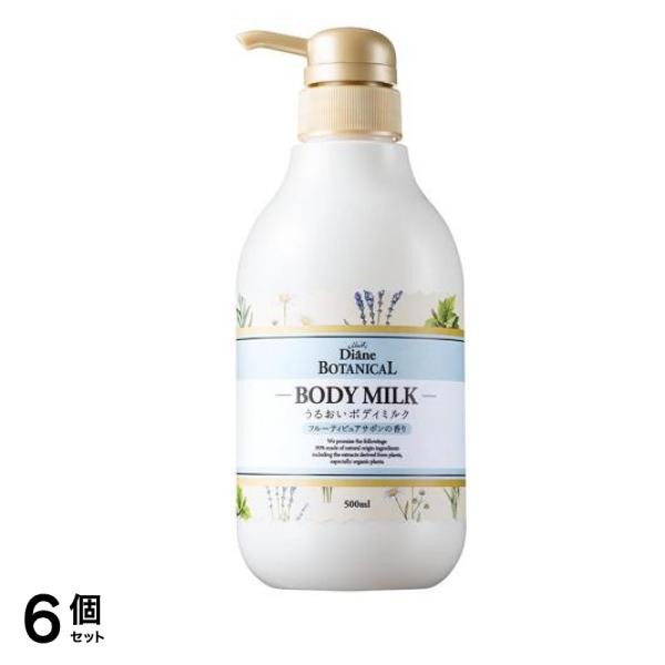 モイスト・ダイアン ボタニカルボディミルク フルーティピュアサボンの香り 500mL (ポンプ付き本体) 6個セット