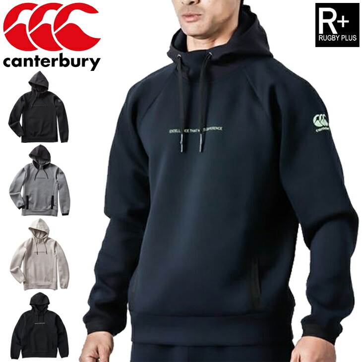 スウェット パーカー 長袖 メンズ カンタベリー Canterbury RUGBY+(ラグビープラス) ダフテックエアー プルオーバーフーディ/スポーツウェア /RP40028