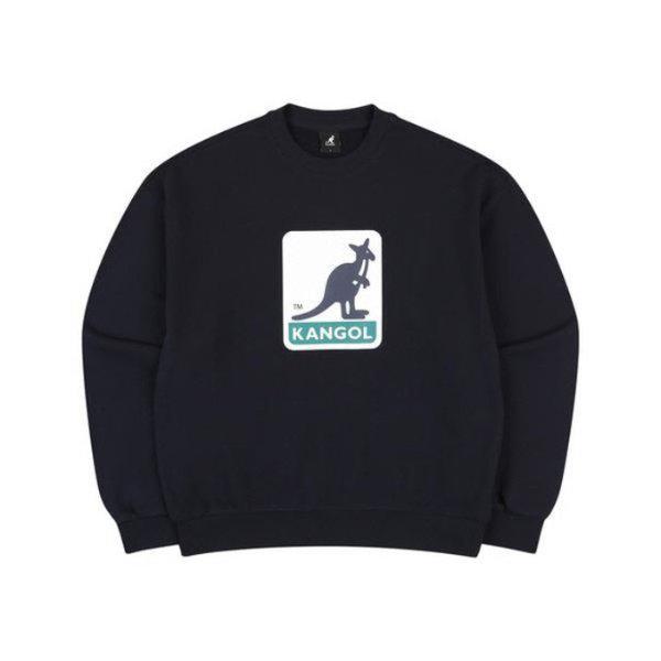 長袖Tシャツ CQK KPFC-RT17390NV スクエアプリントスウェットシャツ 1739 ネイビー