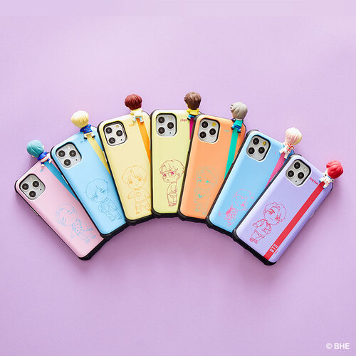 公式ライセンス商品* BTS iPhone Galaxy フィギュア スライド バンパーケース 韓国 スマホケース