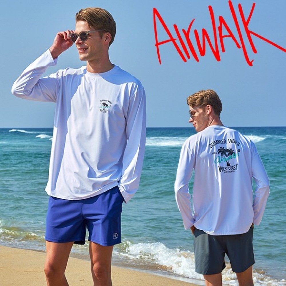 (エアワーク) エアワークサーフメンズラッシュガードセット 2ピース Tシャツボードショート Yawe5073 Yawe0921