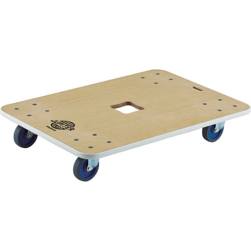 トラスコ中山　木製平台車 ジュピター 800X550 φ100 300kg　JUP-800-300