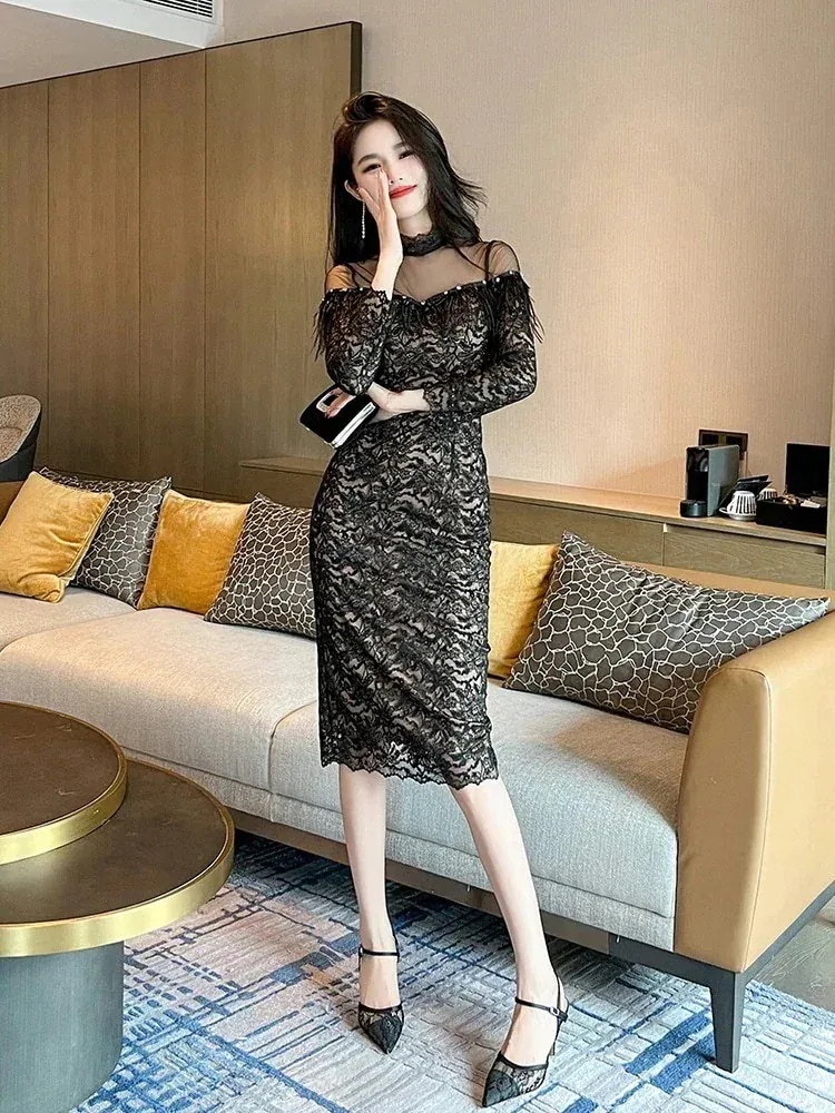 秋冬 ワンピース パーティードレス キャバ 着痩せ 大人 お呼ばれ 同窓会 披露宴 卒業式 結婚式 ウェディング 二次会 30230%までに制限